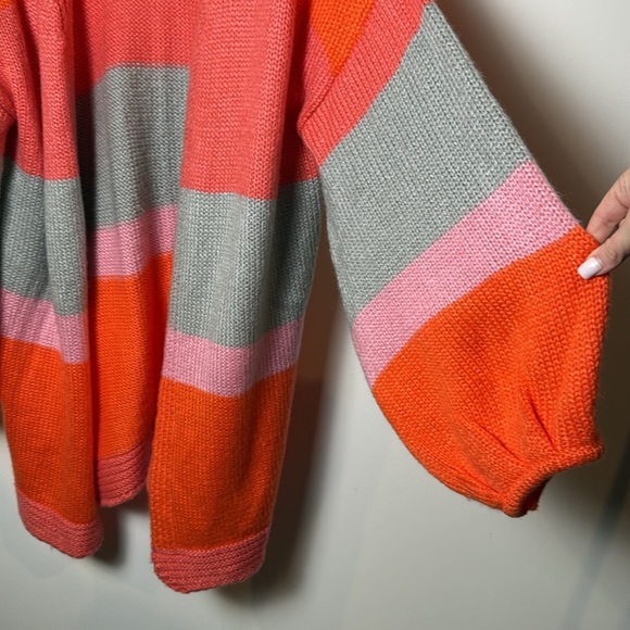 Pretty Little Thing Women Long Oversized Cardigan Sweater Balloon sleeve size S - Picture 4 of 9